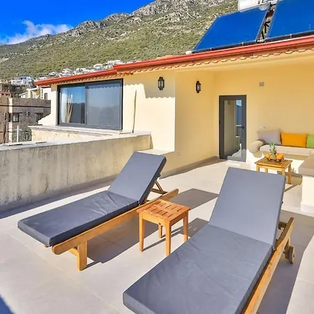 Marsilya Is Stone House For 8 People With A Magnificent Sea View In Kalkan *