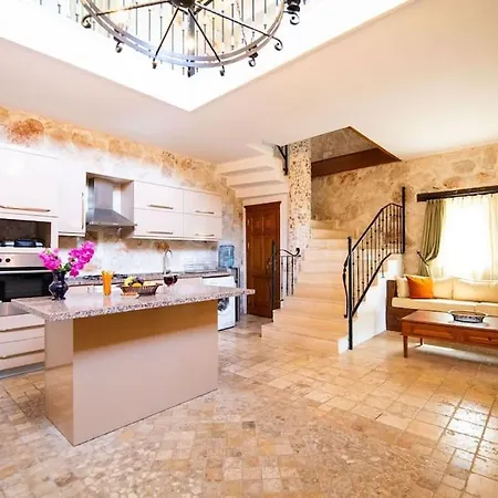 Villa Marsilya Is Stone House For 8 People With A Magnificent Sea View In Kalkan Kaş